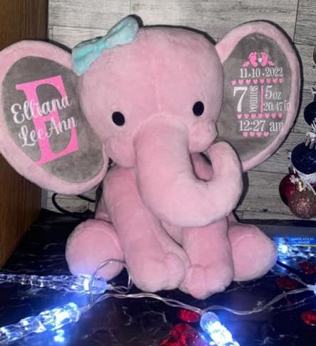 Birth Announcement Elephant